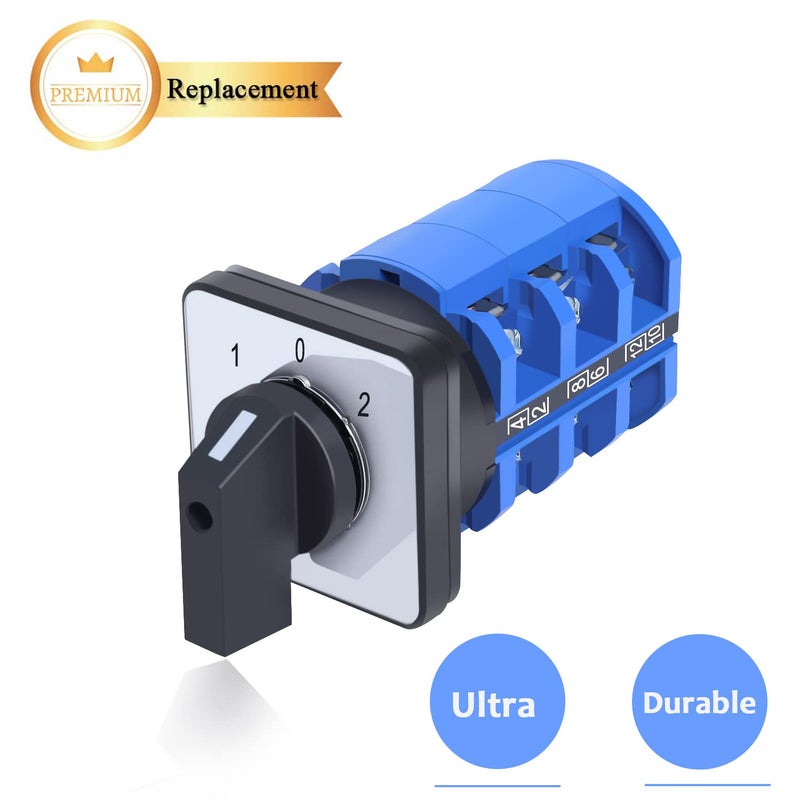Ketofa 63A Rotary Changeover Cam Switch With Master Exterior Box, SZW26-63 3 Position 3 Phase 660V Universal Selector for Electrical Wiring - Image 2